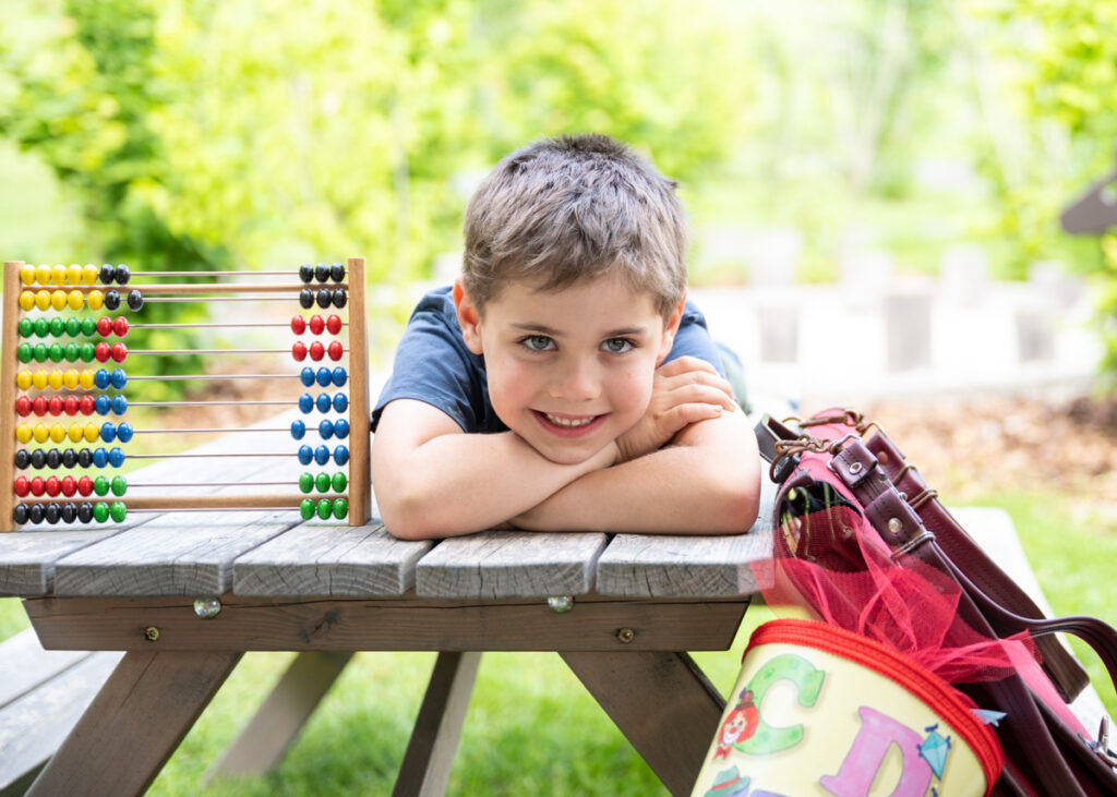 Schulanfänger erster Schultag, Fotoshooting für Schulanfänger